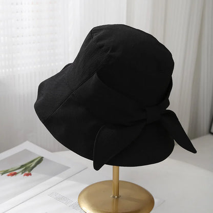 Women's Bowknot Fashion Bucket Hat