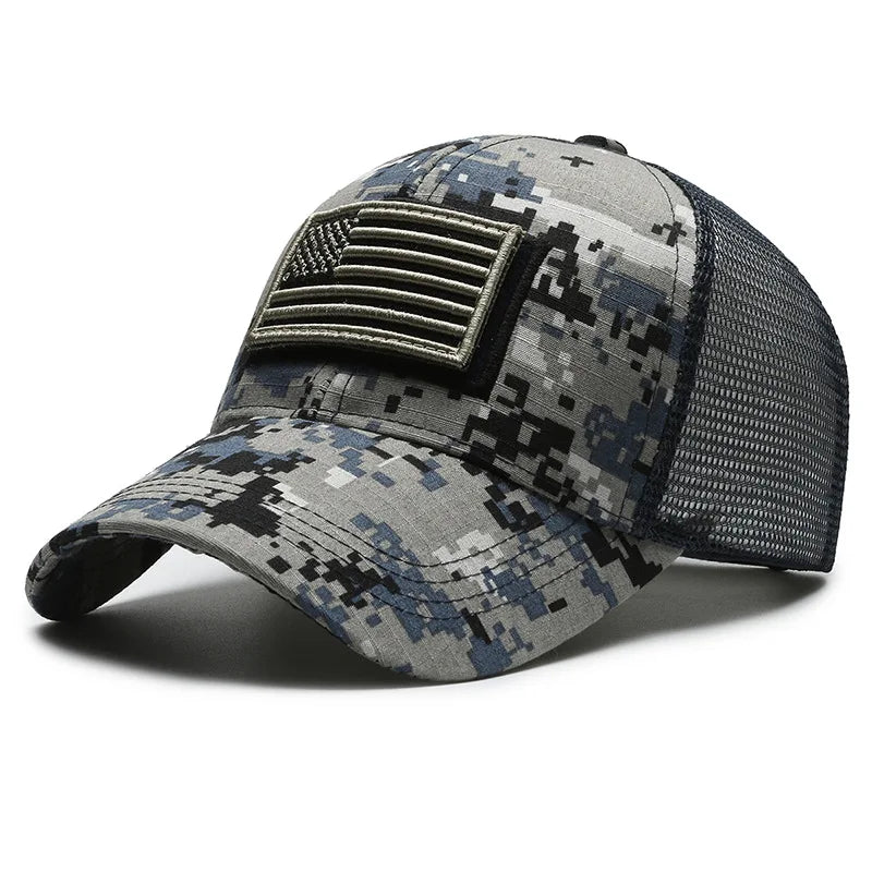 American Flag Camouflage Tactical Baseball Cap