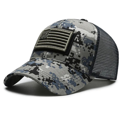 American Flag Camouflage Tactical Baseball Cap