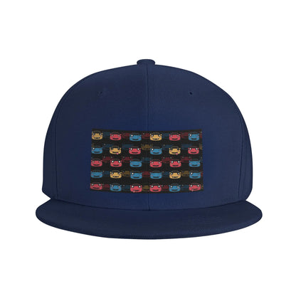 Cute Miata Face Casual Outdoor Snapback Cap