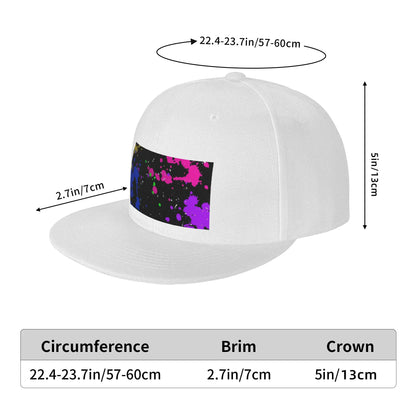 Colorful Graffiti Splatter Pattern Snapback Cap