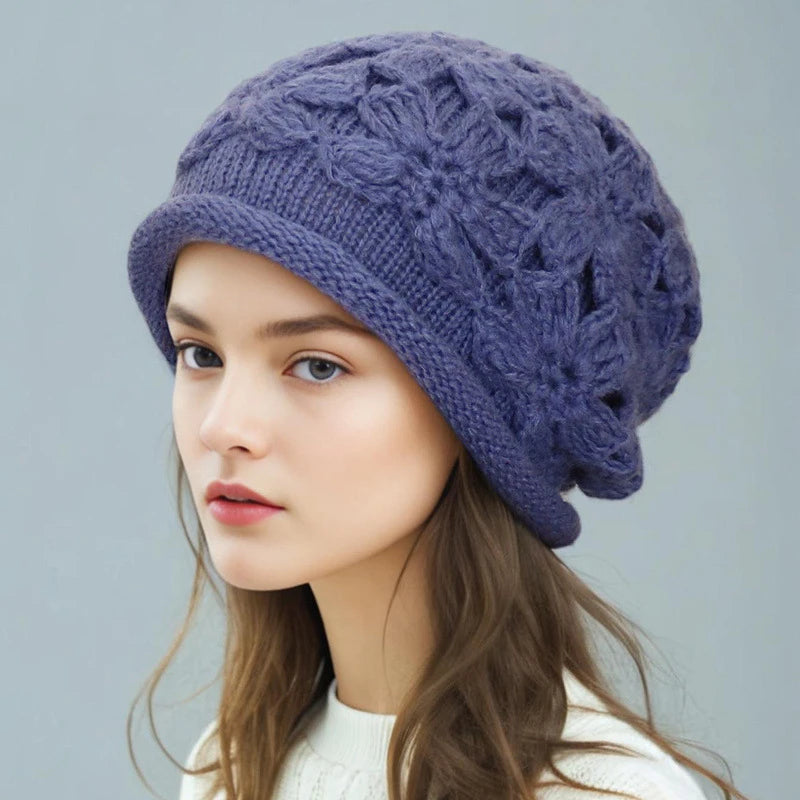 French Artist Knit Beret Bucket Hat