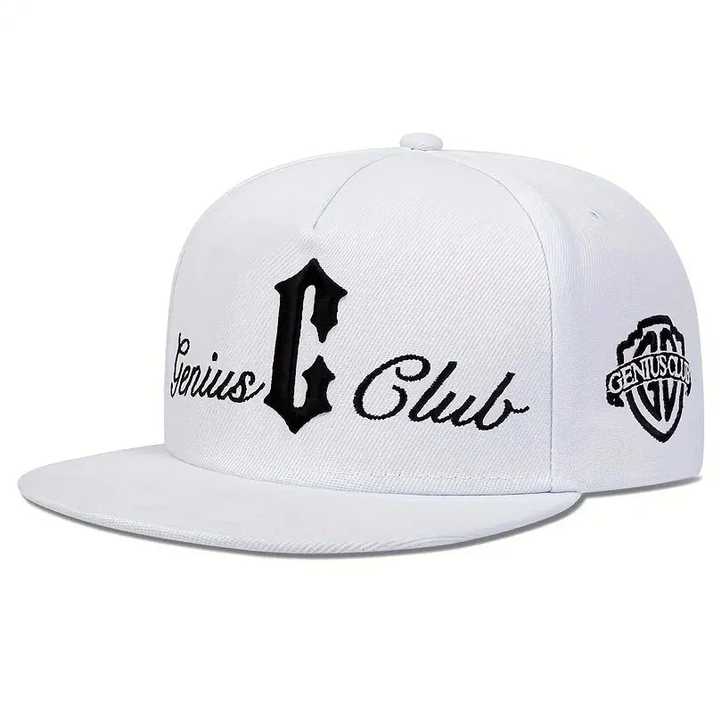 GENIUS CLUB C Letter Embroidery Snapback Cap