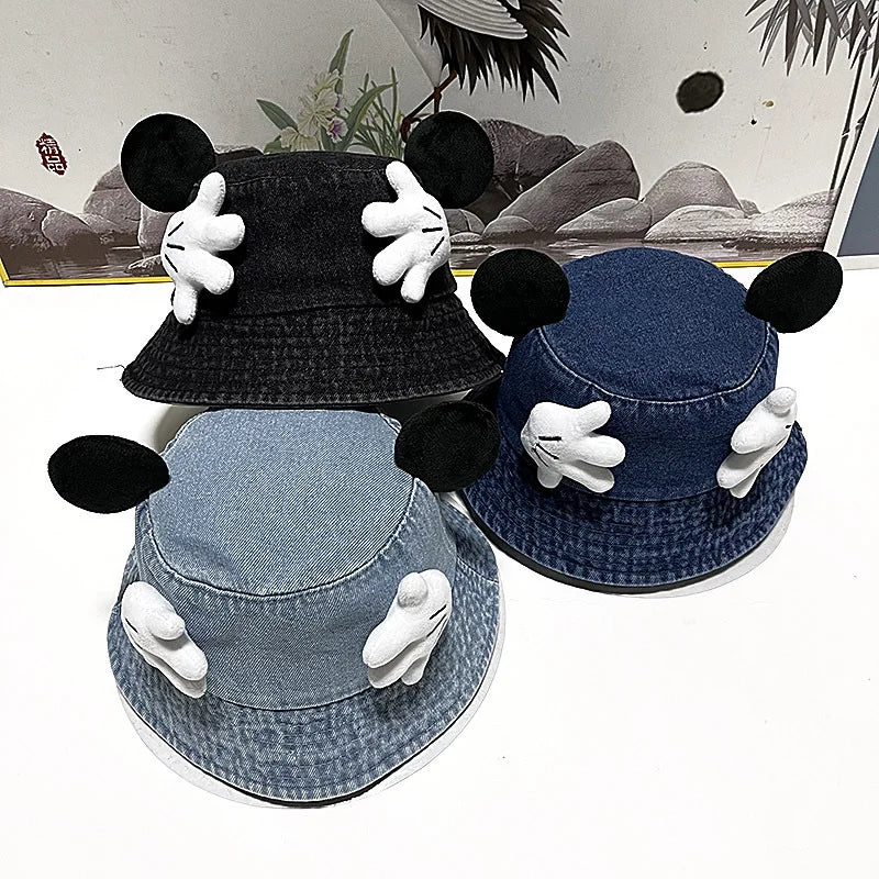Creative Cartoon Face Covering Bucket Hat