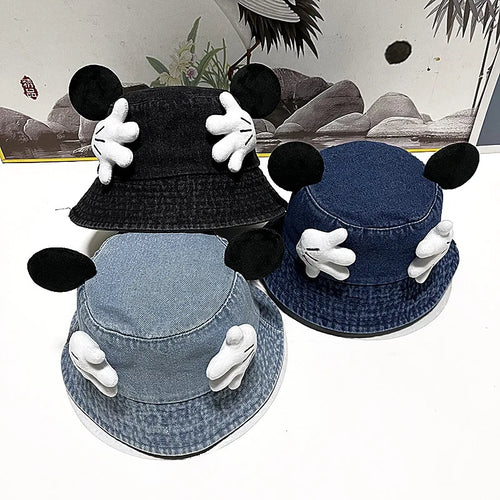 Creative Cartoon Face Covering Bucket Hat