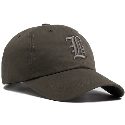 Letter Embroidered Cotton Trucker Baseball Cap