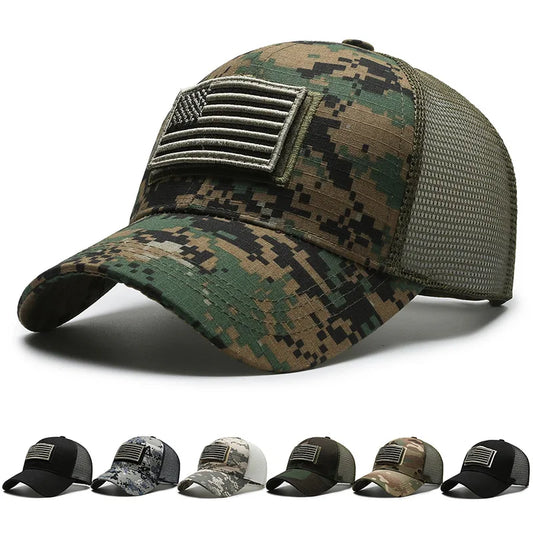 American Flag Camouflage Tactical Baseball Cap