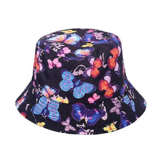 Unisex Butterfly Pattern Bucket Hat