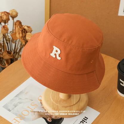Unisex R Letter Fisherman Bucket Hat