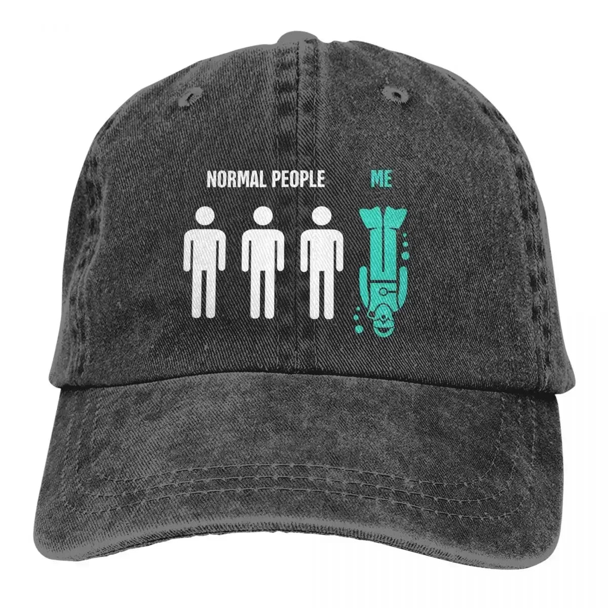 Normal People Me Funny Baseball Cap