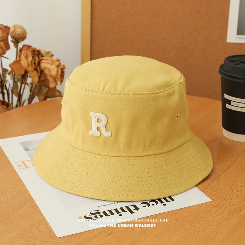 Unisex R Letter Fisherman Bucket Hat