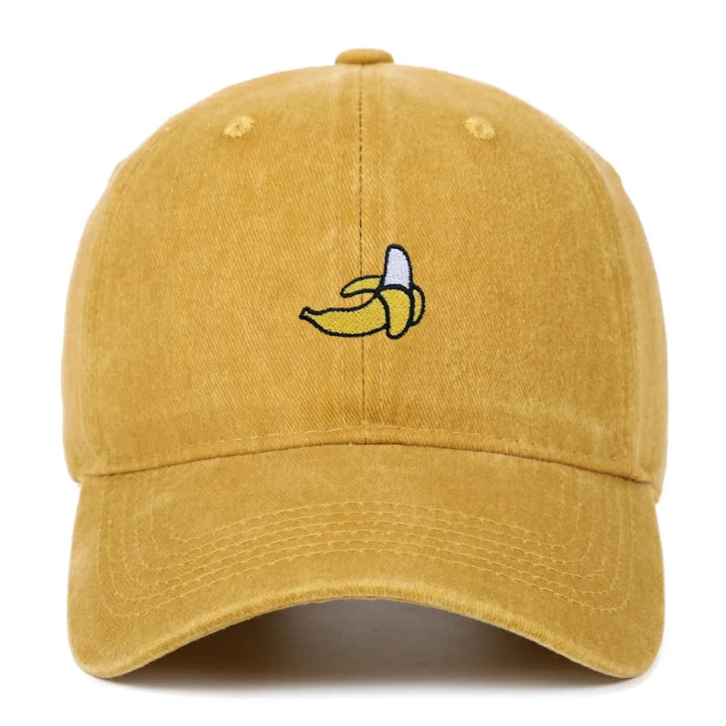 Banana Embroidered Outdoor Sunshade Baseball Cap