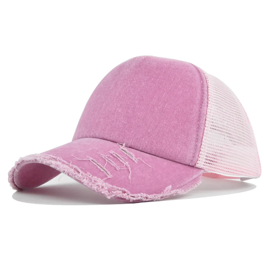 Washed Retro Hip Hop Snapback Cap