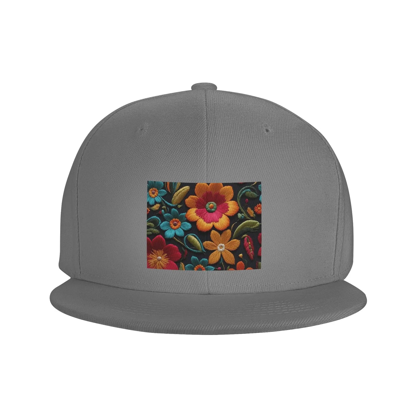 Mexican Vintage Floral Rebozo Pattern Snapback Cap