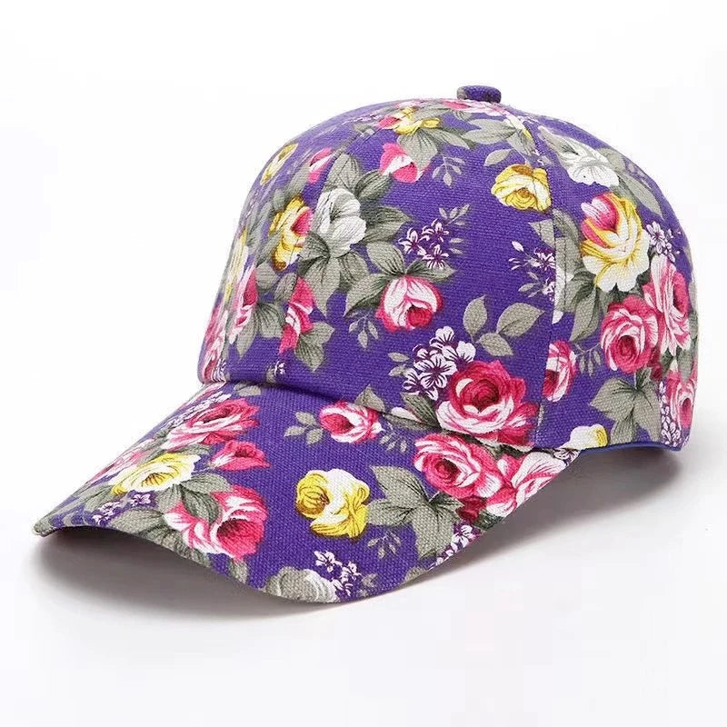 Women’s Floral Print Trucker Baseball Cap