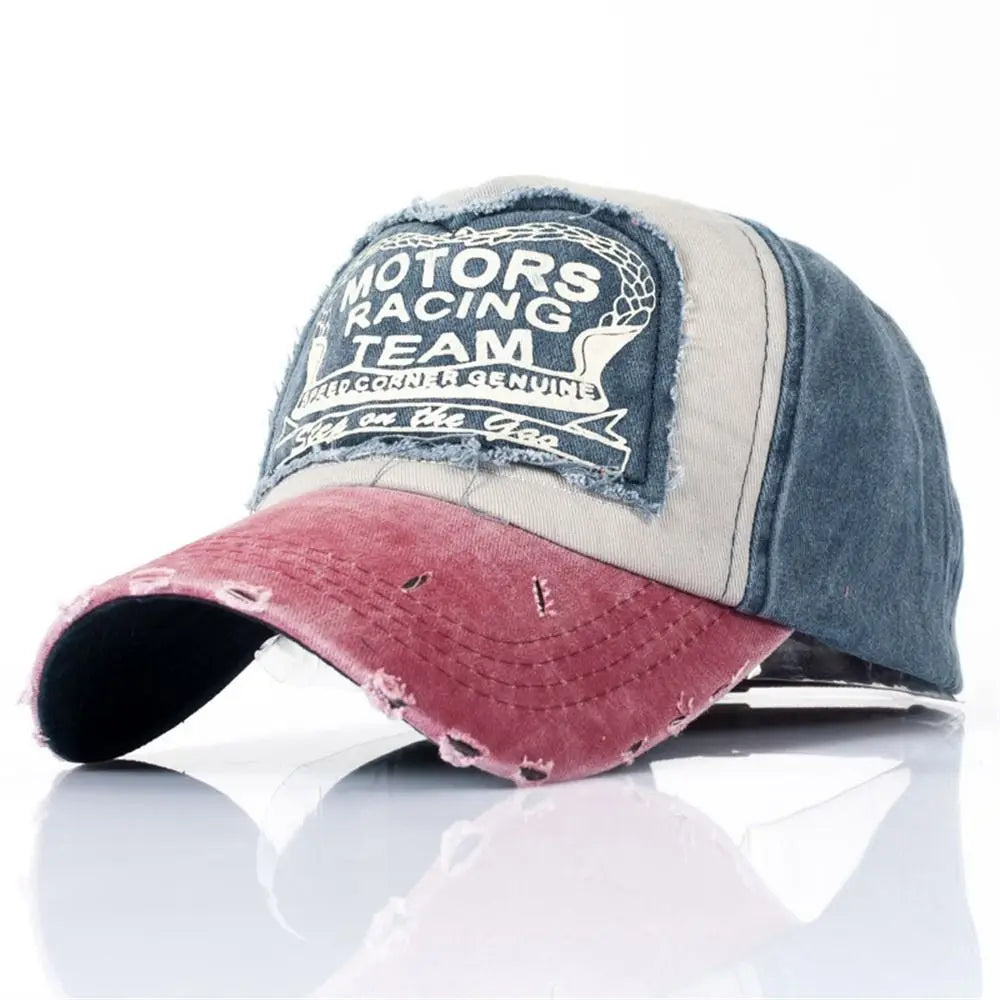 Multicolor Letter Patchwork Baseball Cap