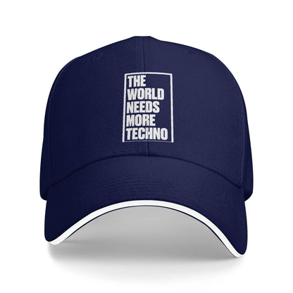 The World Needs More Techno Streetwear Baseball Cap
