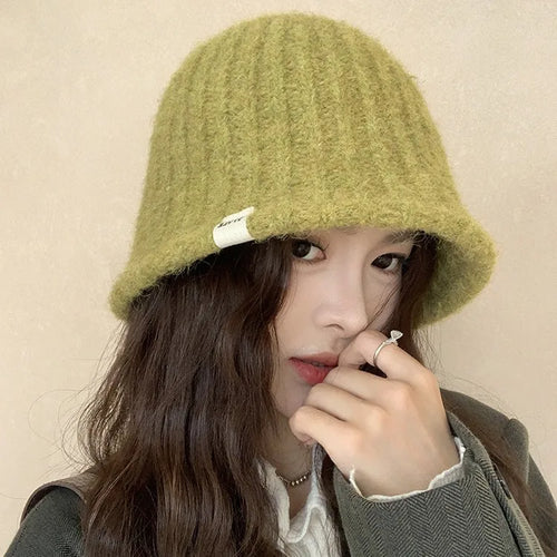 Knit Woolen Bucket Hat
