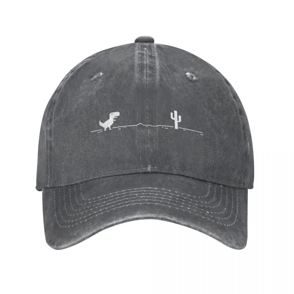 Dinosaur Graphic Distressed Baseball Cap