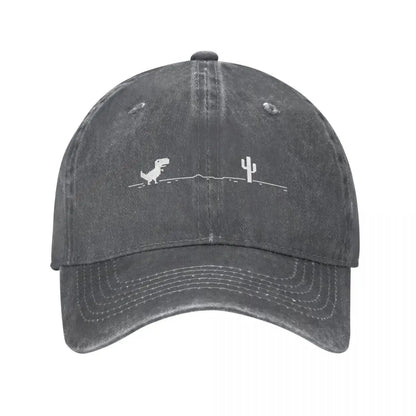 Dinosaur Graphic Distressed Baseball Cap