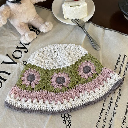 Japanese Handmade Knitted Sweet Fisherman Bucket Hat