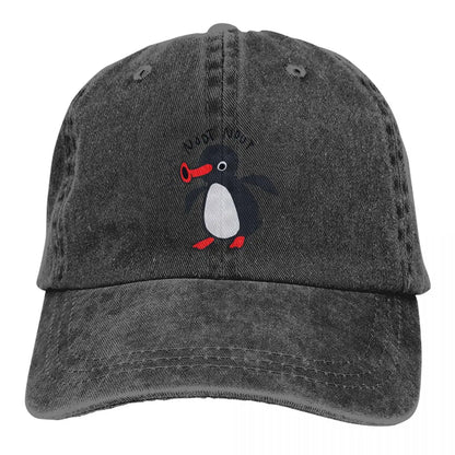 Noot Pingu Penguin Snapback Baseball Cap