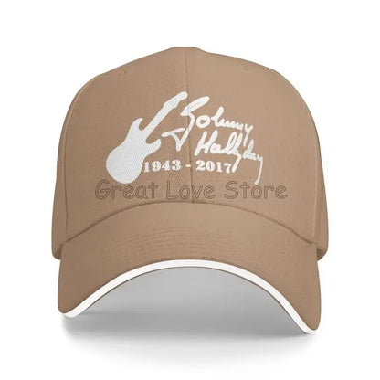 Johnny Hallyday French Rock Legend Baseball Cap