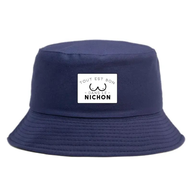 Tout Est Bon Reversible Print Bucket Hat