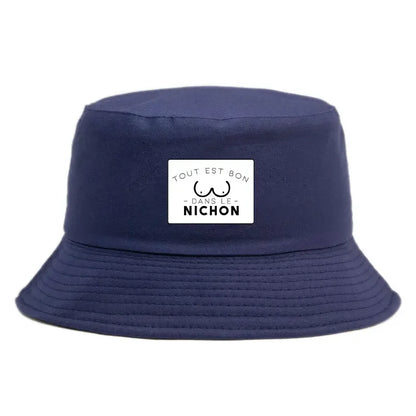 Tout Est Bon Reversible Print Bucket Hat