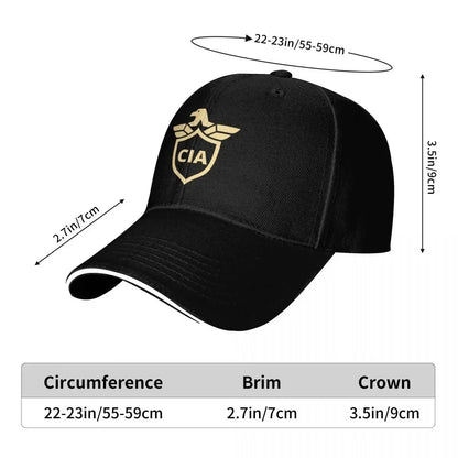 CIA Eagle Golden Hip Hop Trucker Baseball Cap
