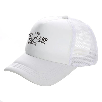 Funny Carp Fishing Trucker Baseball Cap