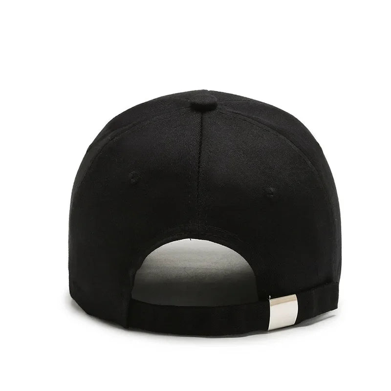 Korean Hard Top Letter Embroidered Baseball Cap