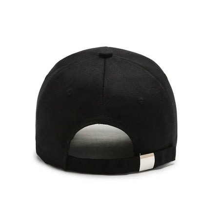 Korean Hard Top Letter Embroidered Baseball Cap