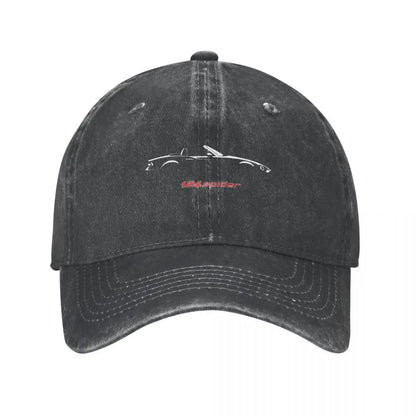 Fiat 124 Spider Denim Adjustable Hip Hop Baseball Cap