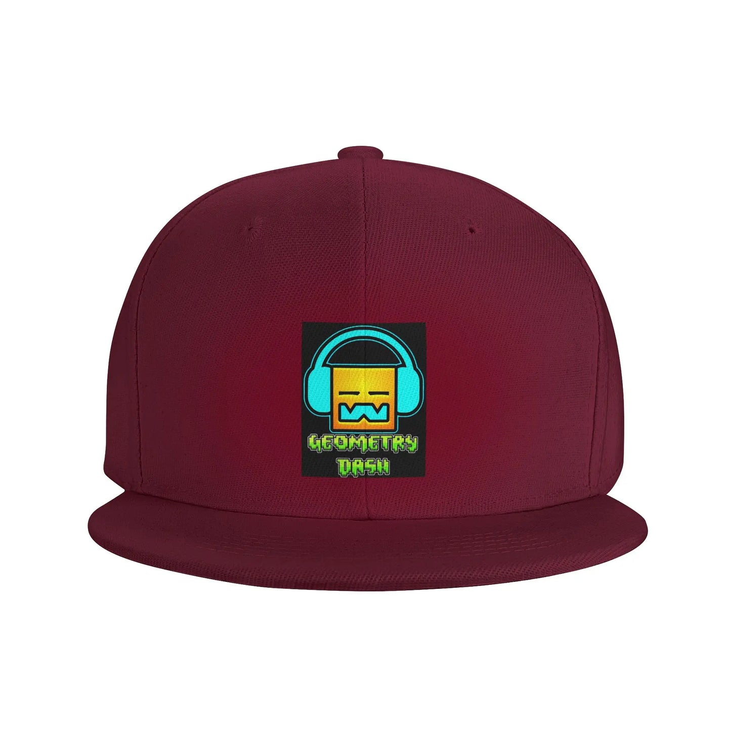 Geometry Dash Cute Geometric Game Design Snapback Cap