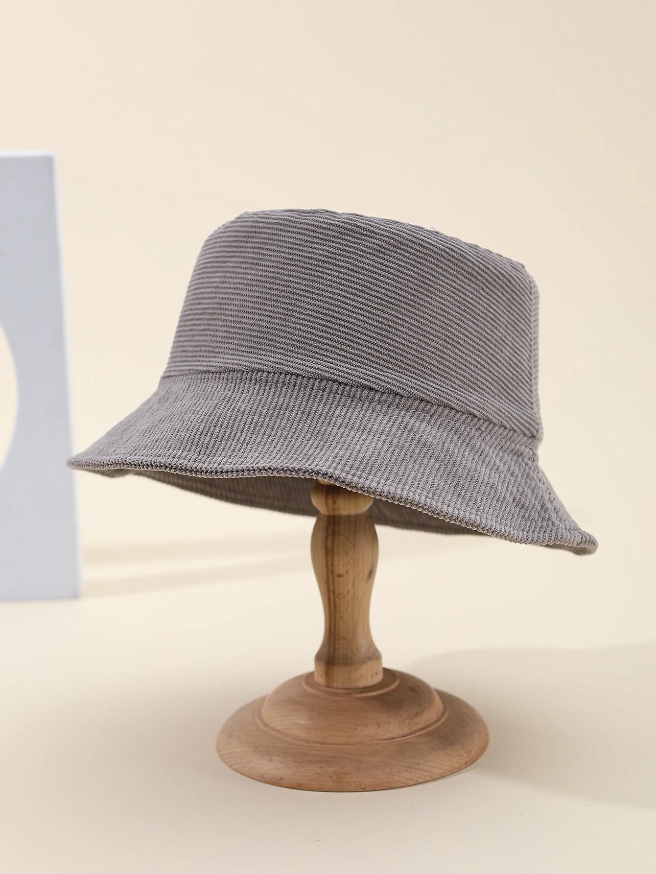Retro Corduroy Winter Bucket Hat