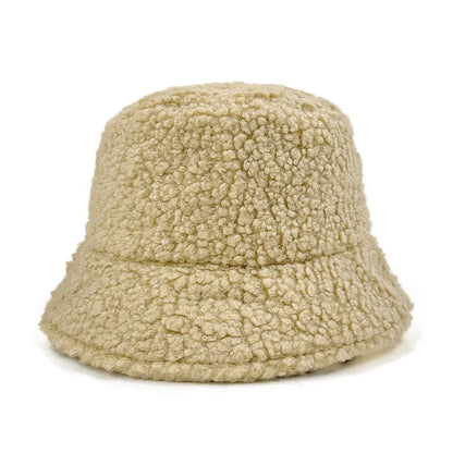 Harajuku Lamb Wool Bucket Hat