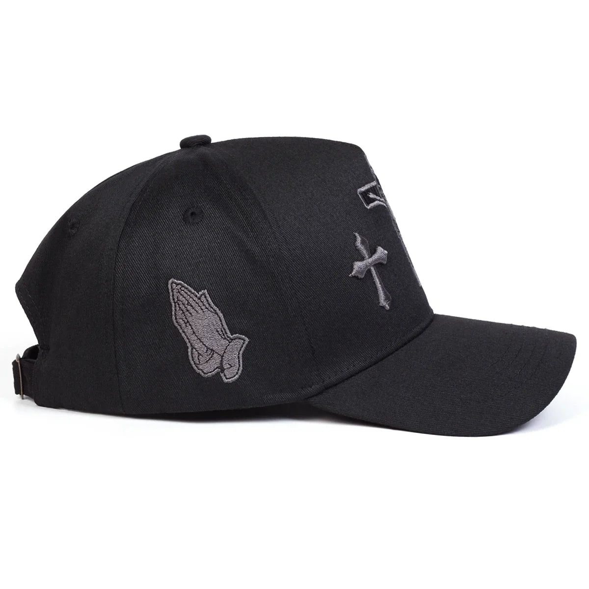 Unisex Cross Embroidery Casual Outdoor Baseball Cap