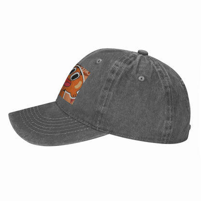 Darwin Watterson Washed Denim Adjustable Baseball Cap