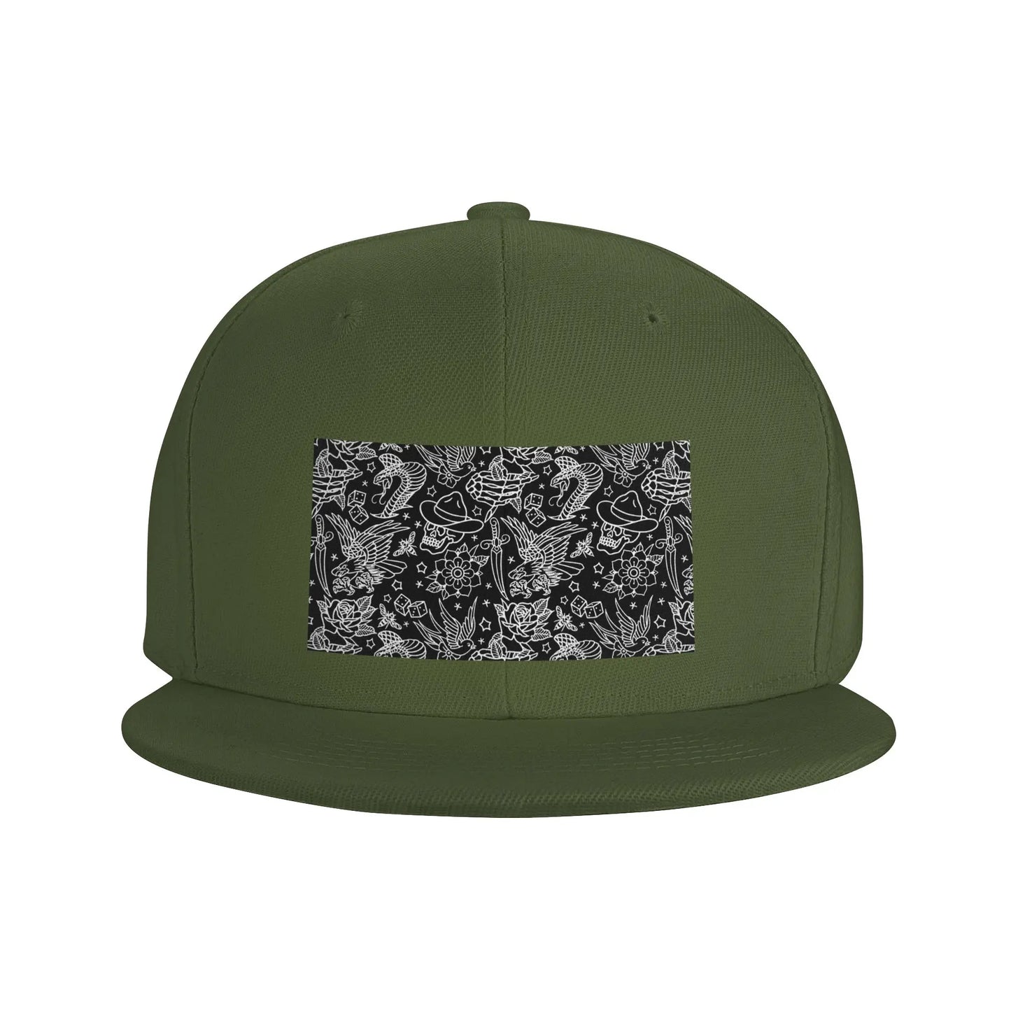 American Traditional Tattoo Flash Snapback Cap