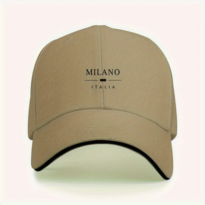 Milano Italia Minimalist Polyester Baseball Cap
