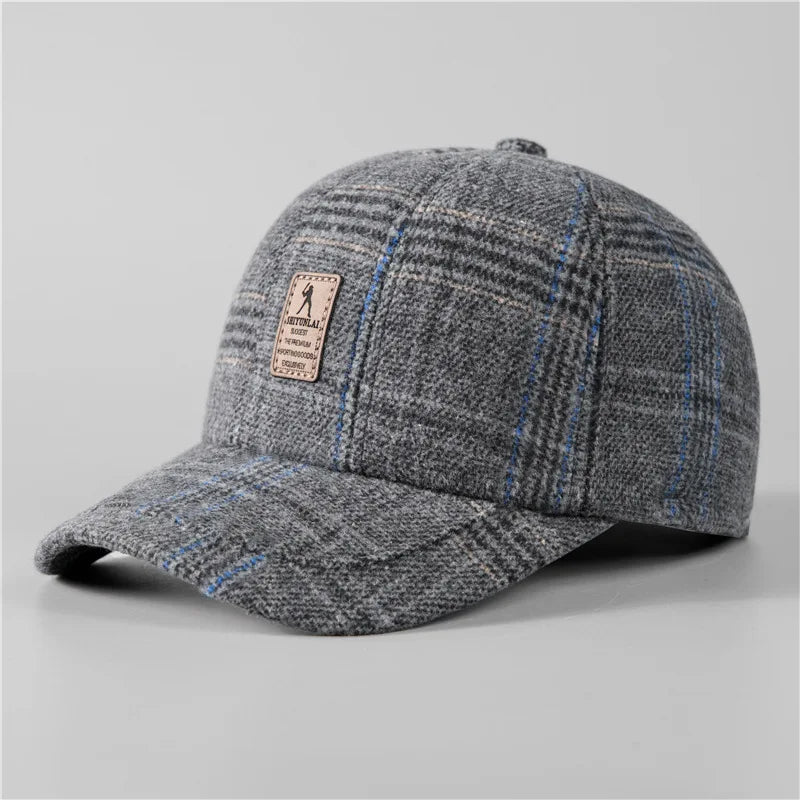 Winter Warm Baseball Hat With Ear Flaps