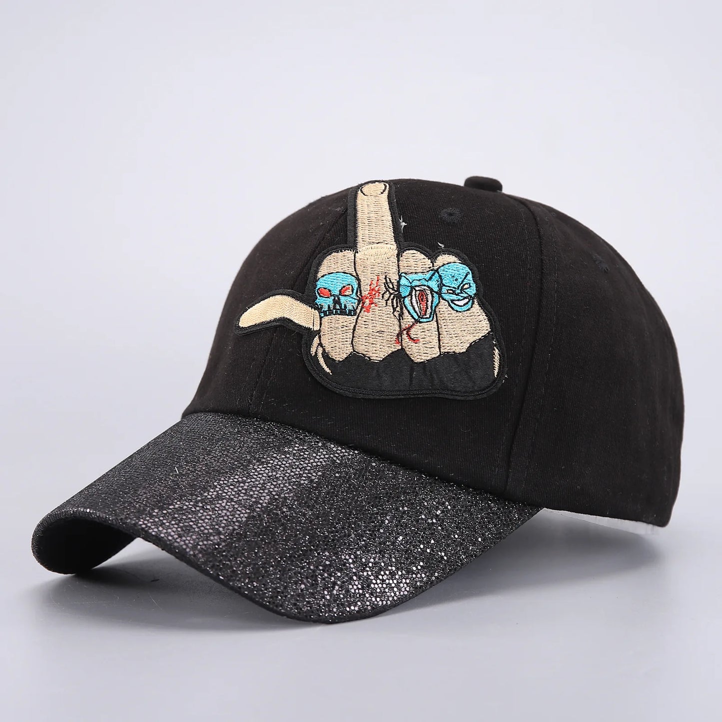 Skull Print Halloween Baseball Cap