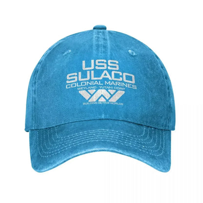 Vintage Nostromo Alien Colonial Marines Snapback Baseball Cap