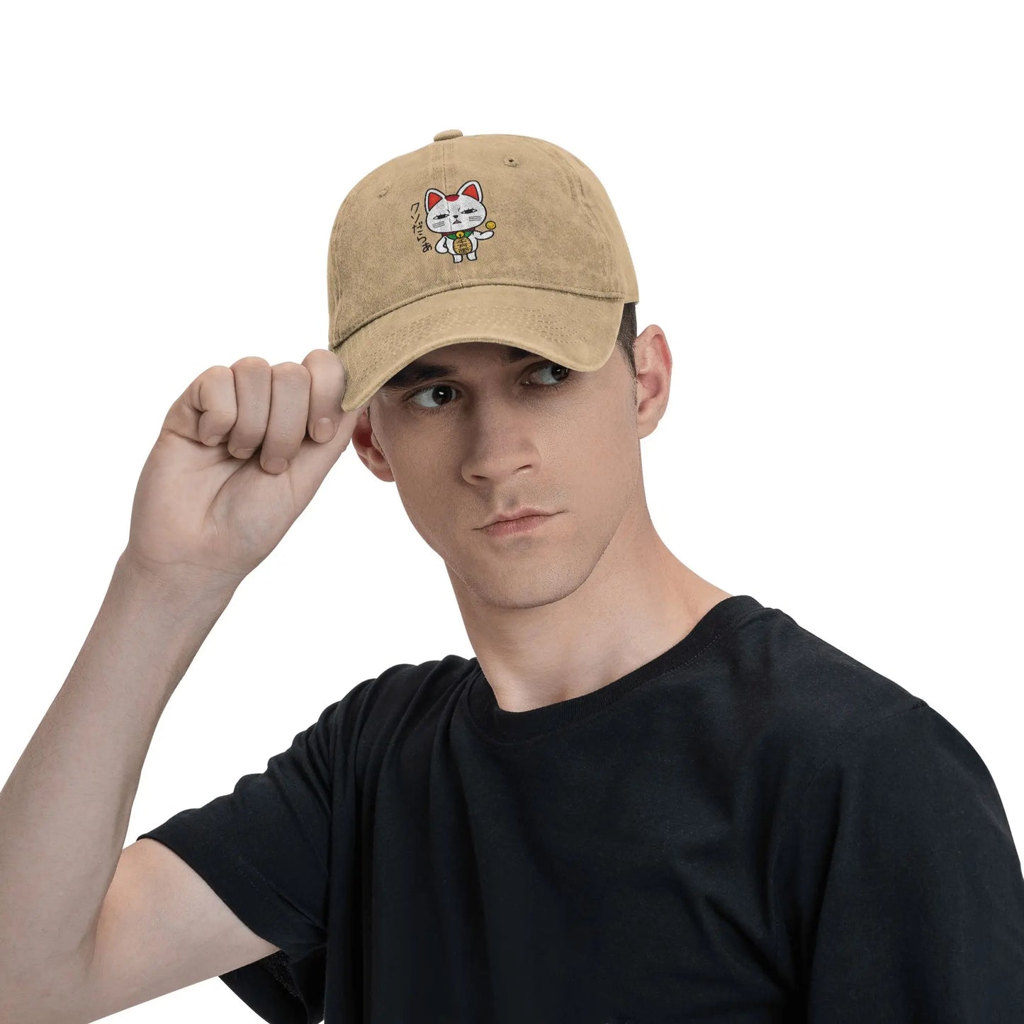 Dandadan Trendy Washed Trucker Design Baseball Cap
