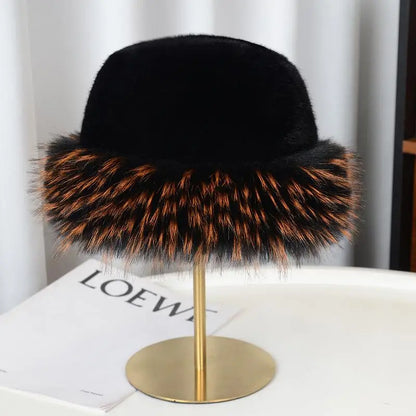 Winter Plush Fur Earflap Bucket Hat