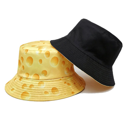 Unisex Cheese Pattern Bucket Hat