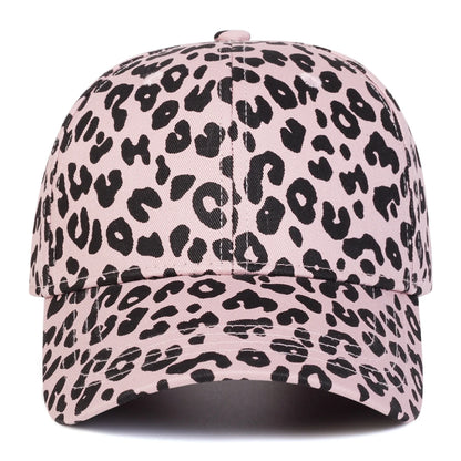 Unisex Leopard Print Adjustable Baseball Hat