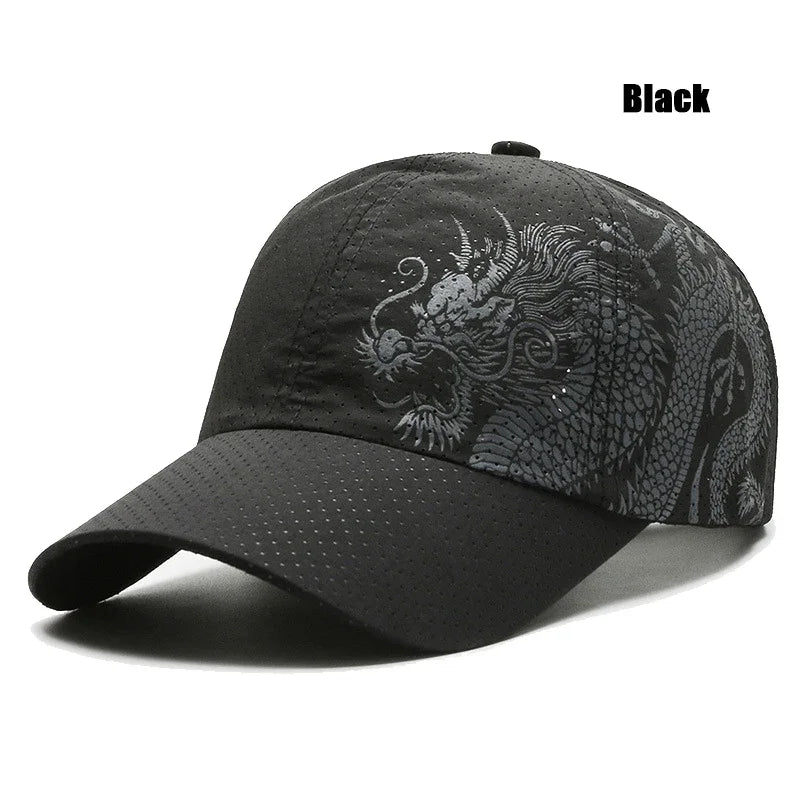 Chinese Dragon Quick Dry Breathable Baseball Cap