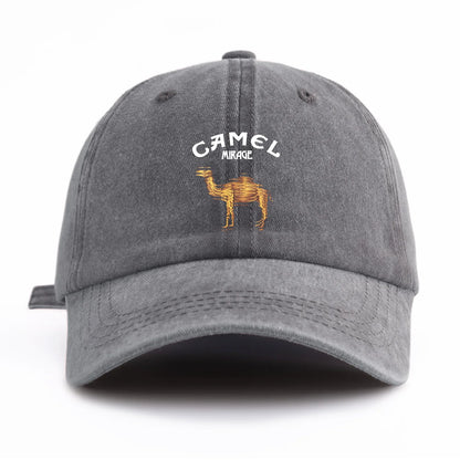 Camel Print Washed Retro Dad Baseball Cap